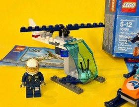 LEGO CITY LOT / #30222-POLICE HELICOPTER & ARCTIC ICE GLIDER / COMPLETE