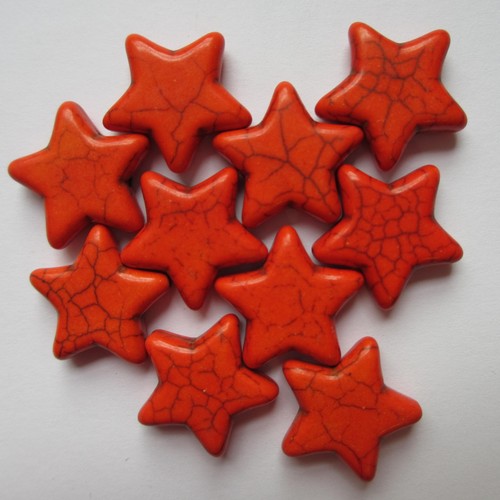 5 - 20 Lucky Stars Gemstone Turquoise Beads Size 20mm Choose Colour - Picture 6 of 6