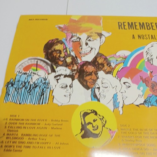 REMEMBER WHEN Vintage Nostalgia Vinyl Record 12" Music Album (12 Tracks) 33RPM - Picture 9 of 12