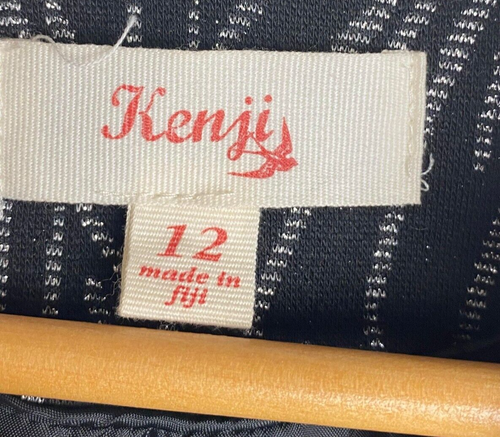 Kenji Size 12 Women's Cropped Jacket Lined Shoulder Pads Long Sleeve Fake Pocket - Picture 2 of 8