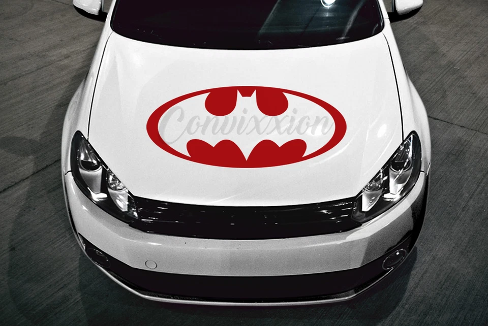 Adesivo clássico Batman capô carro caminhão porta vidro vinil 32" x 16,5" cor única - Imagem 4 de 4