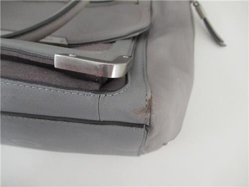 MIMCO Large HANDBAG 2-Tone Dove Grey Genuine LEATHER - Picture 10 of 14
