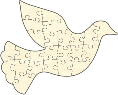 20x23 5 Cm Blanko Holz Puzzle Baum Zum Selbst Bemalen Und Gestalten 40 Teile