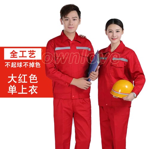 Men Workwear Overalls Suit Coveralls Mechanics Protective Work Outfits Coat+Pant - Picture 19 of 34