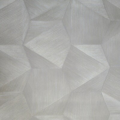 Taupe Gray Tan gold hexagon triangles fabric line textured wallpaper 3D illusion