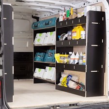 Renault Trafic L2 (LWB) 2015+ Triple HEXABOARD Van Racking Storage Shelving