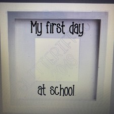 MY FIRST DAY AT SCHOOL NURSERY DIY VINYL DECAL STICKER FOR IKEA HOVSTA BOXFRAME