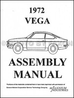 1972 Chevrolet Vega Werkstatt-Handbuch Chevy