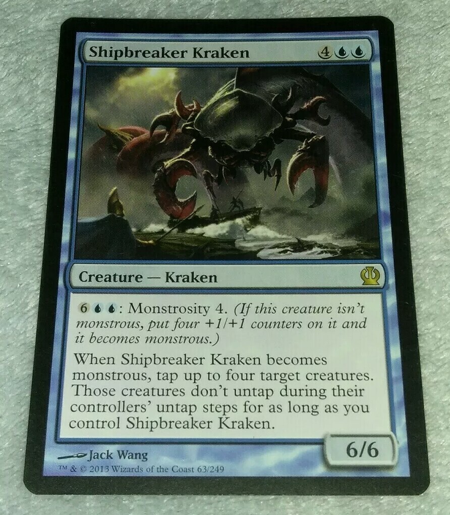 Shipbreaker Kraken Theros LP Blue Rare MAGIC THE GATHERING MTG | eBay