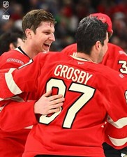 MacKinnon Crosby Team Canada Champions 4 Nations Cup NHL Hockey 8x10 photo