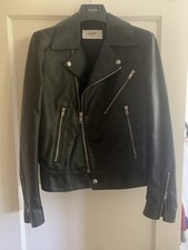 Celine By Hedi Slimane Fw19 Padded Leather Biker Jacket Size 36 / 46 Eu