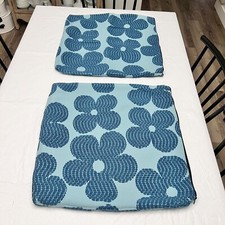 NEW Set Of 2 Zippered Pillow Covers retro Flower heavy Upholstery 23x23 Boho