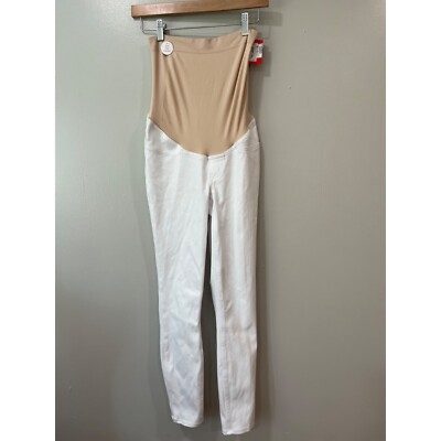 Spanx Women's Shapewear High-Waist White Ankle Jean-ish Leggings Pants Size  S