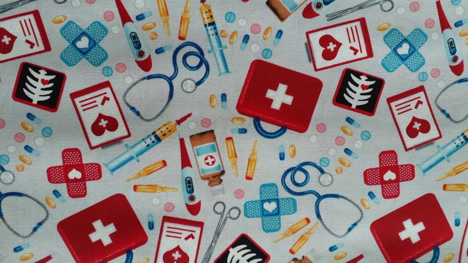 Medical Animals Medical Surgical Bouffant Scrub Hat MEDIUM - Image 2 of 2