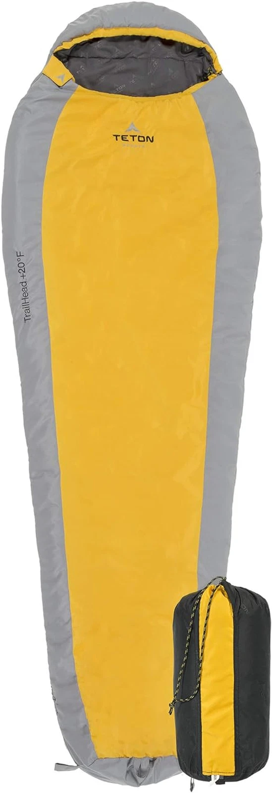 Teton 20F & 5F Mummy Sleeping Bags - Lightweight for Camping & Hiking
