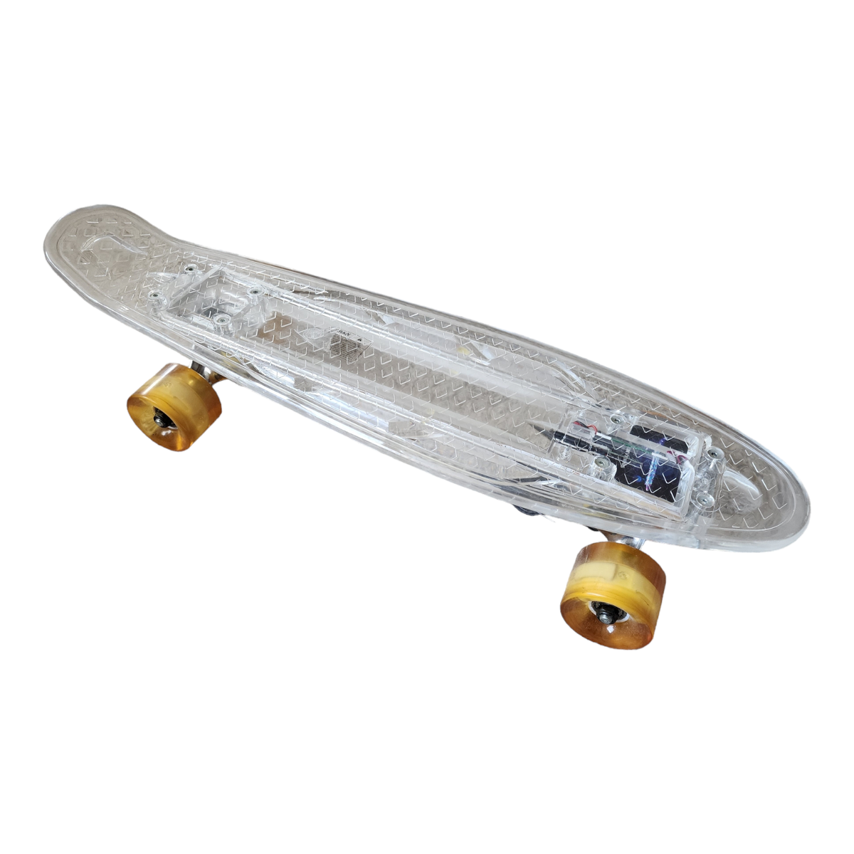 Clear Skateboard Penny with Light Up Top- Lights Up - 22