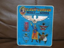 Vintage Flash Gordon Medals and Insignia on original backer Card