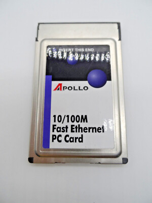 APOLLO 10/100M FAST ETHERNET PC CARD MQ4FE1KA KARTE #WL65