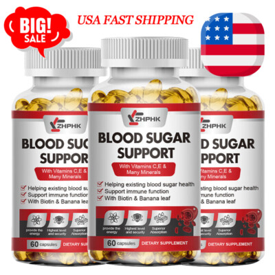 #ad Natural Blood Balance Capsules Blood Sugar Support amp; Blood Pressure Supplement $24.99
