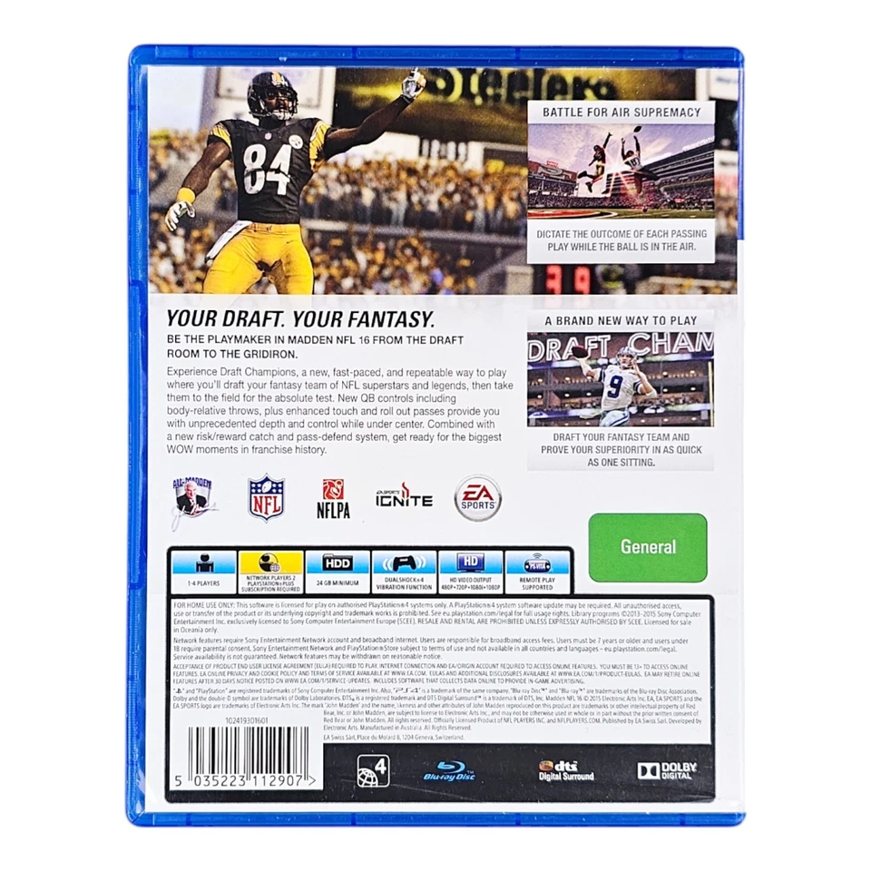 Madden NFL 16 PlayStation 4 PS4 Game Complete - Image 2 of 4