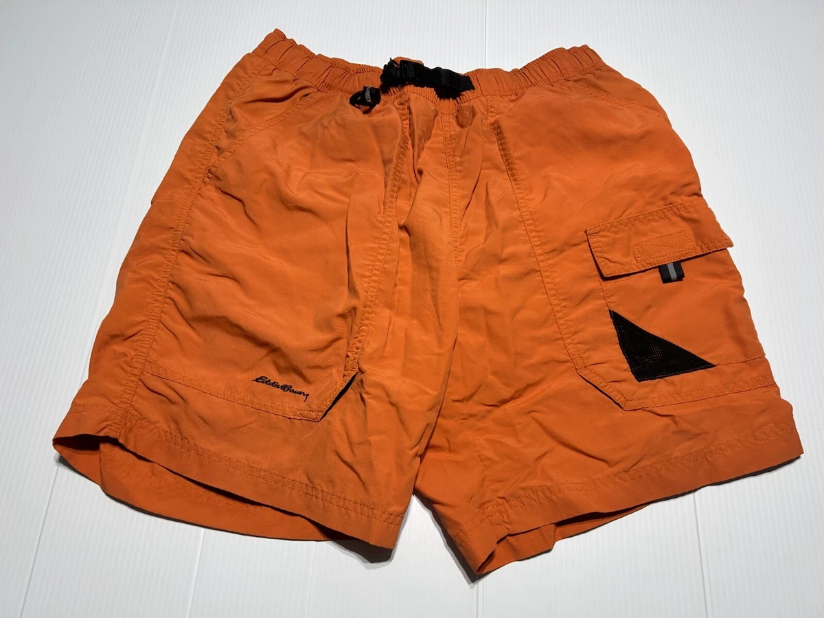 Mens Eddie Bauer Cargo Shorts Size M Orange Color (V12)