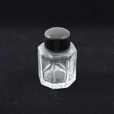 Vintage Italian Hand Made Hand Blown Octagonal Glass Ink Bottle