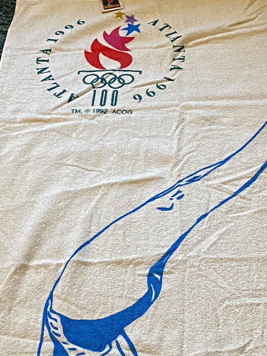 Atlanta Olympics 1996 Diving Beach Towel VTG Cannon Mills Product