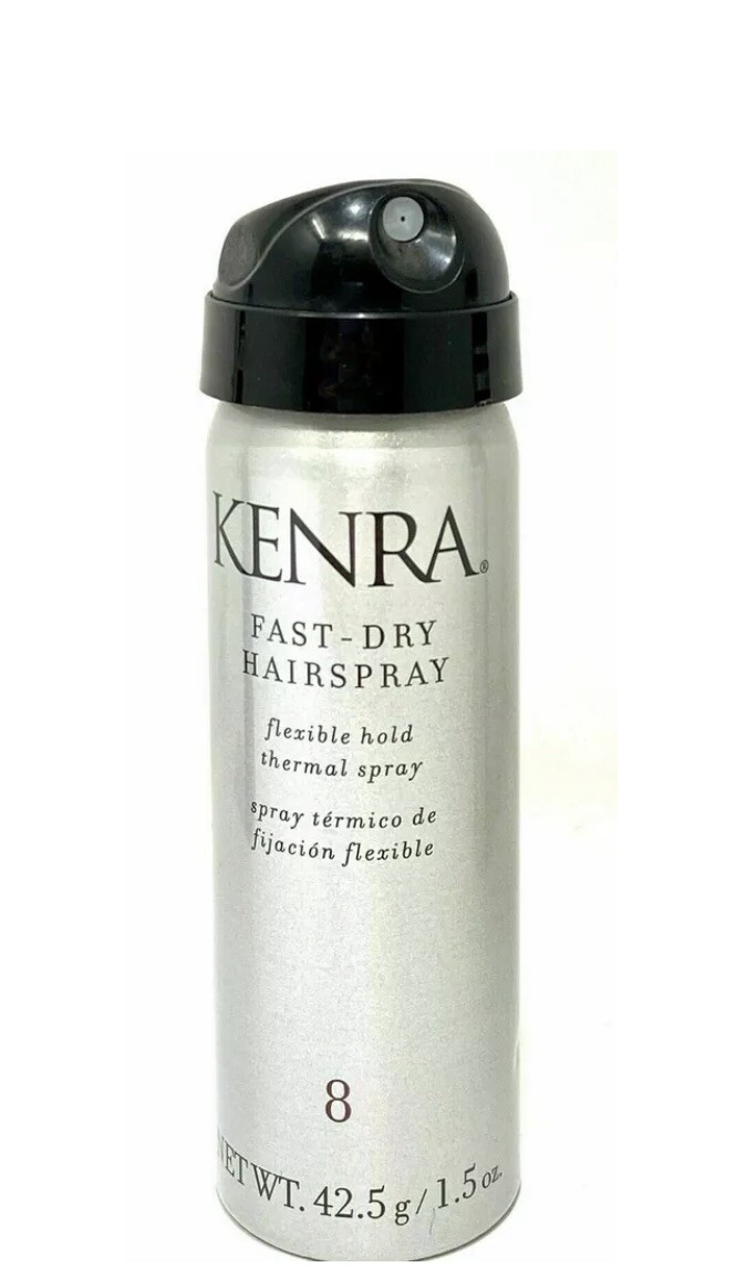 Kenra Fast Dry Hairspray # 8 Thermal Spray 1.5oz Travel #002 #003