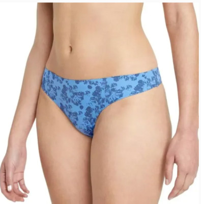 Auden Thong Womens Size M 8/10 Bonded Edge Underwear No Show Lays Flat Panties