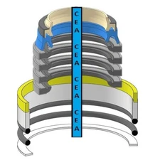 707-98-12020 Bucket Cylinder Seal Kit Fits Komatsu PC10-6