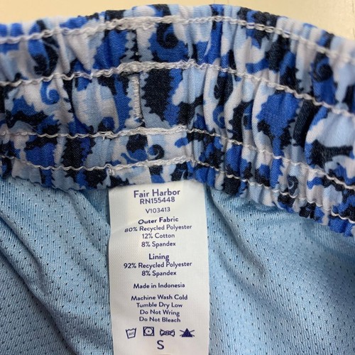 FAIR HARBOR Bayberry Swim Trunk Short Men's Size S Wave Blue - Picture 5 of 5