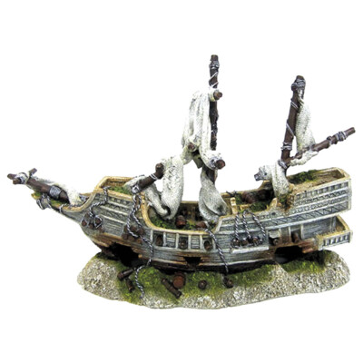 Nobby Aquariendekoration Galeone 35,8x13x22,5cm für Süß- und Seewasser