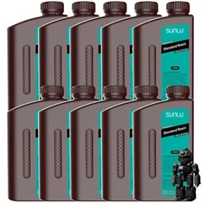 10KG SUNLU 3D Printer Resin 1KG UV 405nm Standard Resin for LCD/SLA/DLP