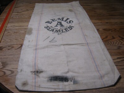Vintage BEMIS Seamless Canvas Extra Heavy Cloth empty sack