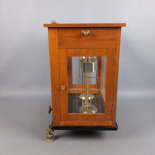Antike Gleichgewicht Apotheker Schaukasten Holz Glas Becker S.A.Brüssel Xx Sec - Bild 5 von 17