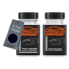 Autolack Lackstift Set für Ford PNJAB Panther Black Perl Basis Klarlack je 50ml