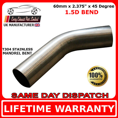 Coude échappement 90° Acier Inox 304 - 76 Mm, 1.5D, Pour Réparation Auto, Soudure Facile