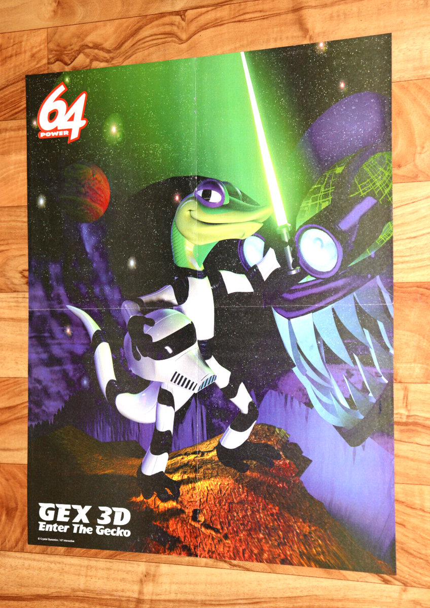 Gex Enter the Gecko / F-Zero X Nintendo 64 PS1 Vintage Very Rare