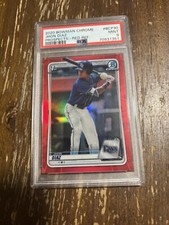 2022 Bowman Chrome 1st Jhonathan Jhon Diaz /5 Red PSA 9 Tampa Bay Rookie Card