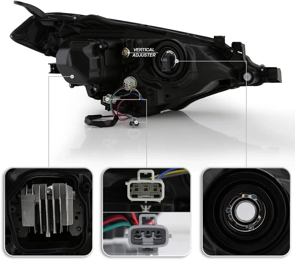 Tubo LED DRL para Toyota Corolla 2014 2015 2016 con faros proyectores LED Foto 2 de 4