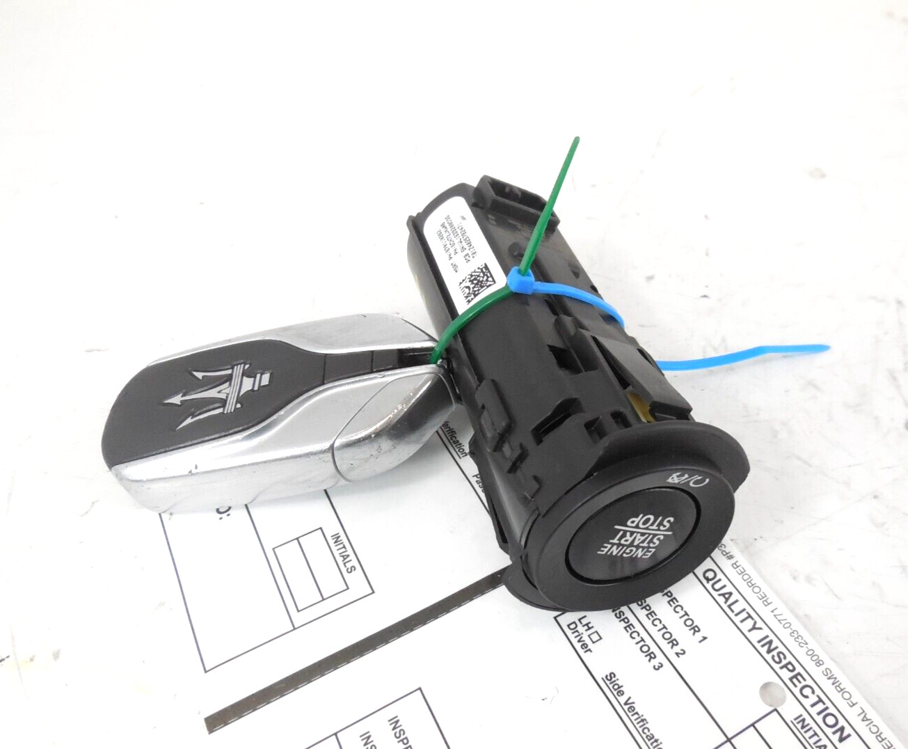 2017 17 Maserati Levante Ignition Control Start Stop Switch W/ Key Fob OEM