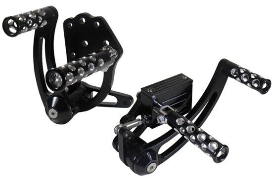 *1 BLACK BILLET FORWARD CONTROL KIT HARLEY SHOVELHEAD FX FXE