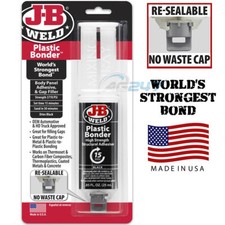 JB Weld Plastic Bonder Filler Body Panel Strong Adhesive Glue Bond Syringe.Black