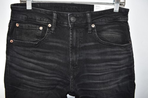 New American Eagle Athletic Straight AirFlex + Black Jeans Mens Size 31x32 - Picture 5 of 12