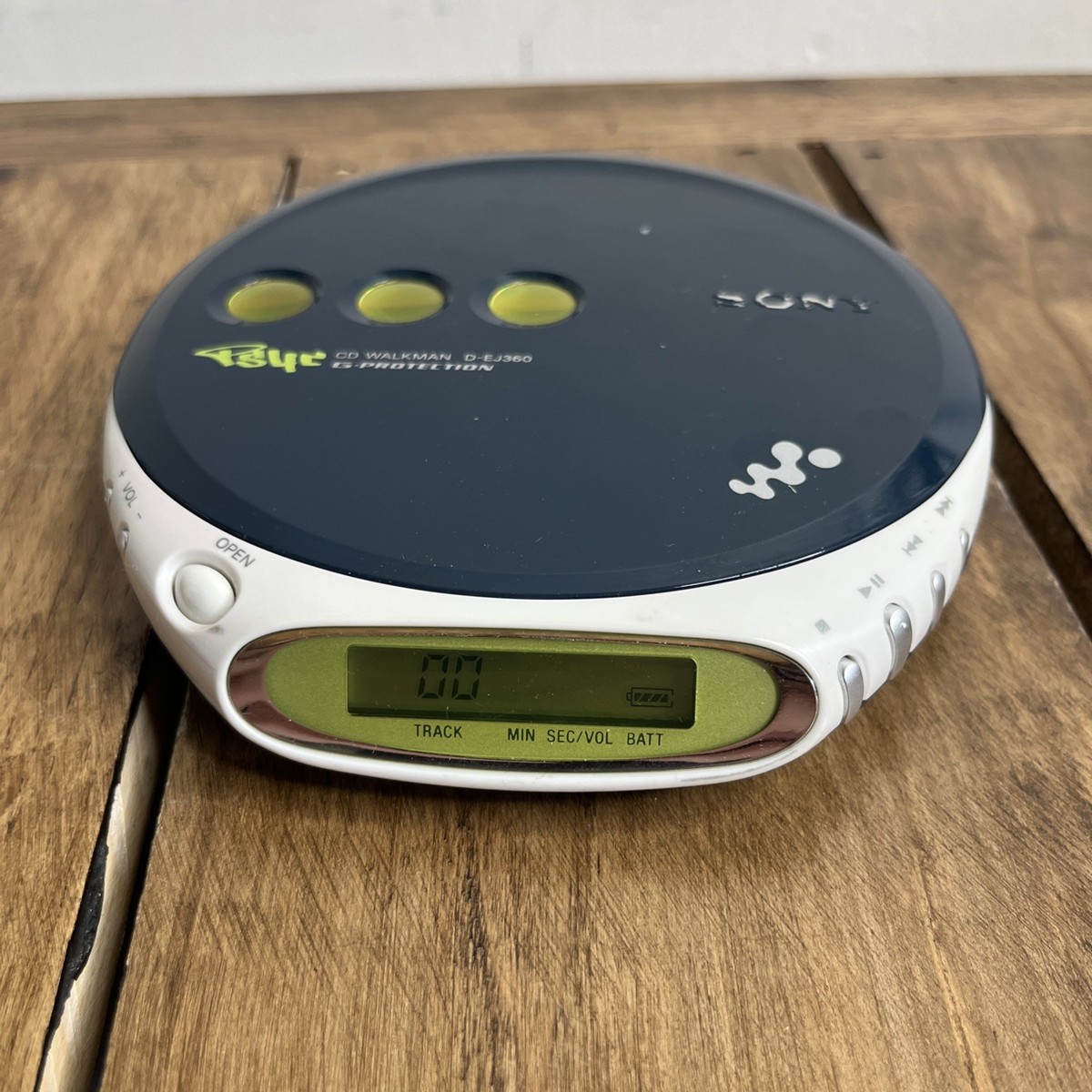 Sony D-EJ360 Navy Blue CD Walkman PSYC G-Protection. Tested