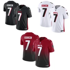 YOUTH Bijan #7 Robinson Stitched Jersey Black/White/Red