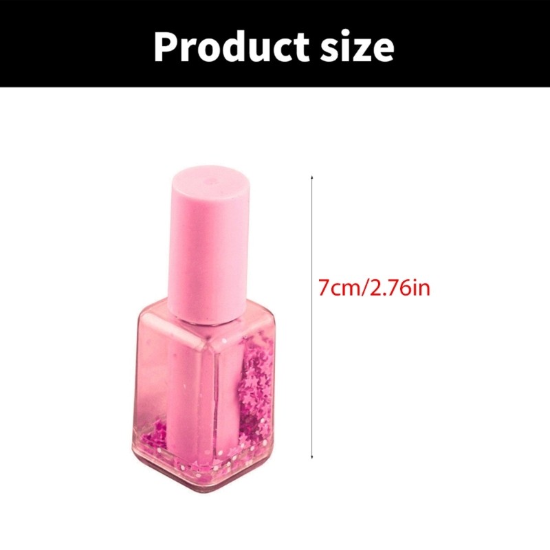 4x Highlighters Nails Polish Shape Highlighter Markers Highlighter Pen