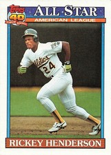 6 Card Lot- Rickey Henderson #875 Oakland Athletics HOF Great For $ Bins