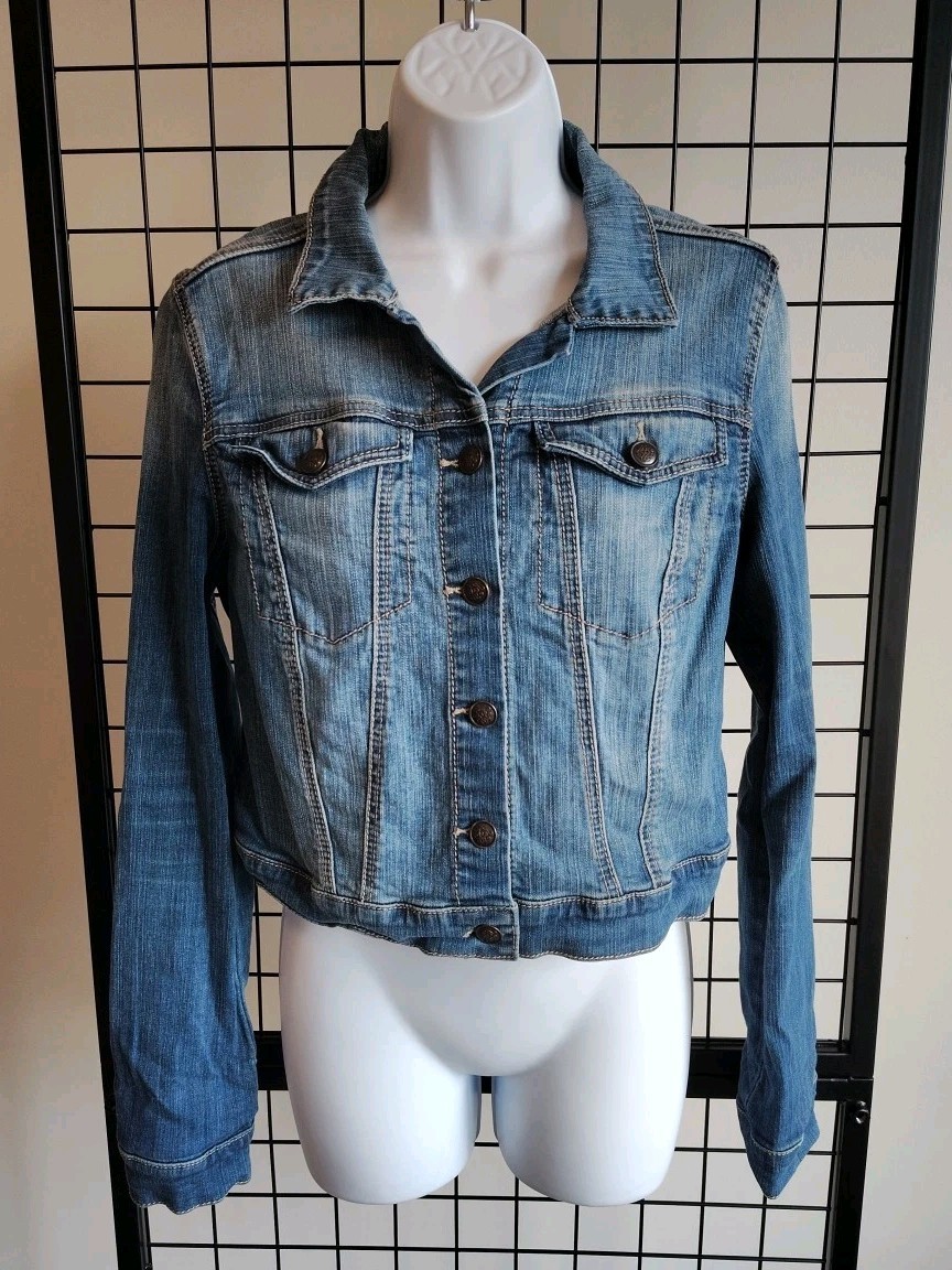 Jessica Simpson Pixie Style Denim Jacket Women's … - image 4