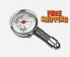 Professional Tyre Pressure Gauge Air Measurement PSI/BAR Release Button Car Bike